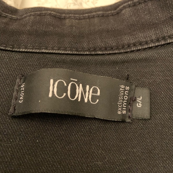 Black jean jacket - Picture 2 of 3